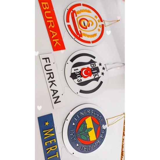 Fenerbahçe Taraftar Bebek Odası Kapı Süsü 