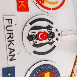 Beşiktaş Taraftar Bebek Odası Kapı Süsü 